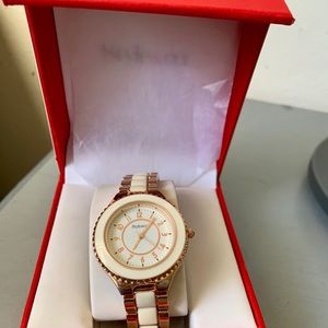 Style & co Off White and Gold Watch